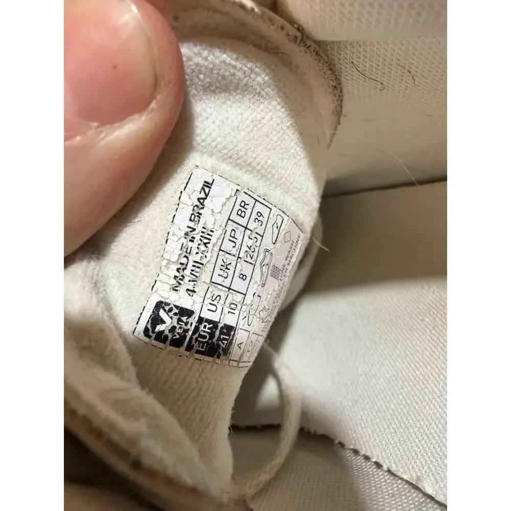 VEJA Campo White Leather Sneaker Women size 10 - Picture 7 of 7